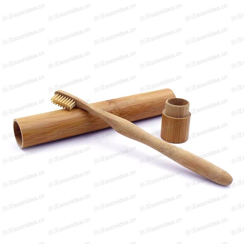 Premium Rounded Handle Bamboo Toothbrush